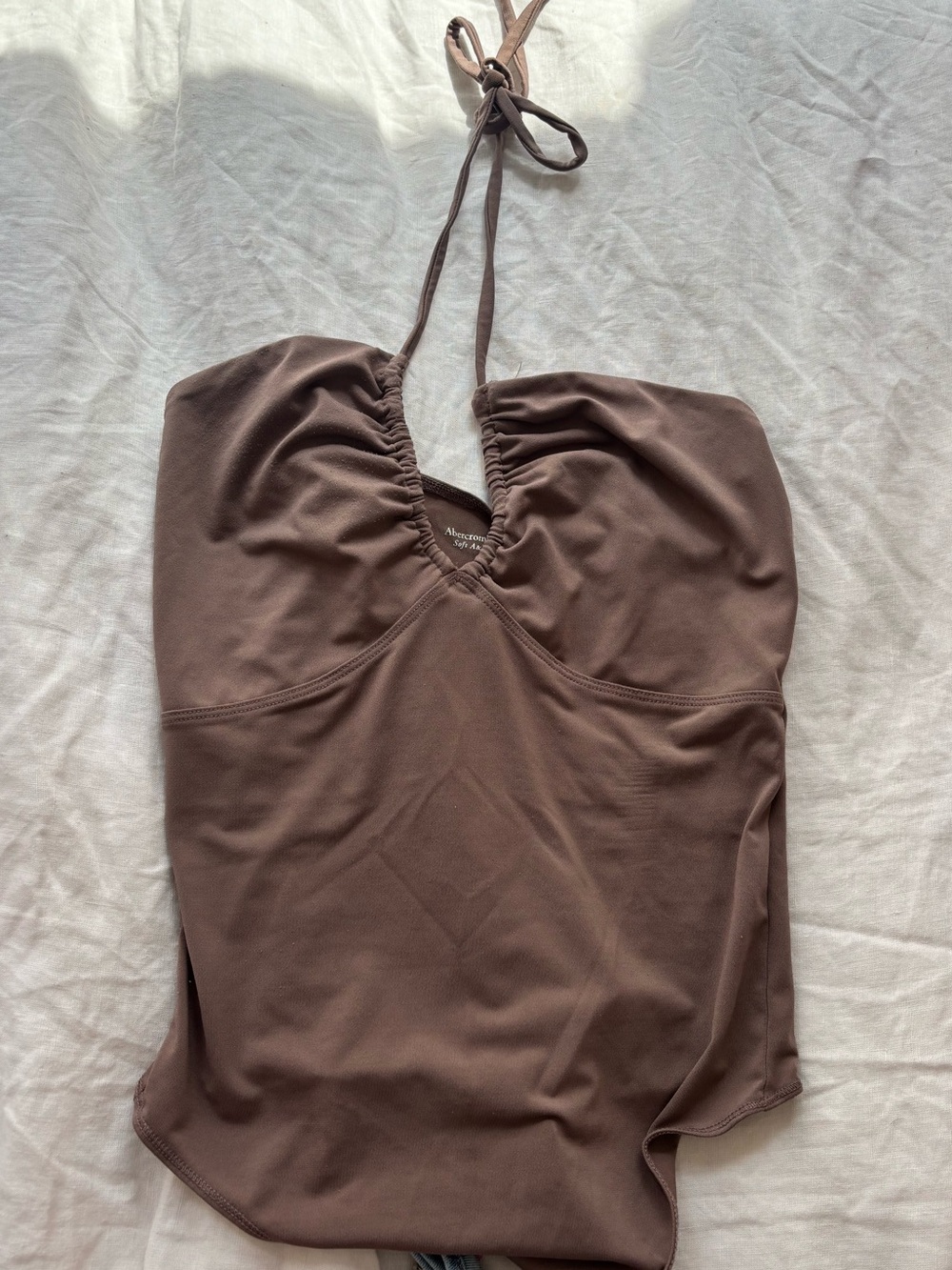 Abercrombie Mauve halter bodysuit